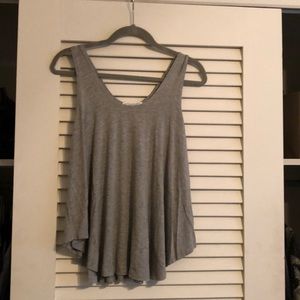 Stella Luce grey flowy tank